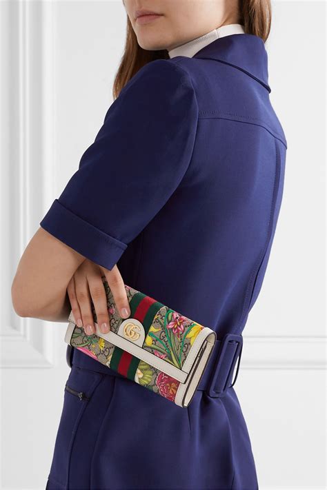 gucci ophidia floral wallet|gucci signature long wallet.